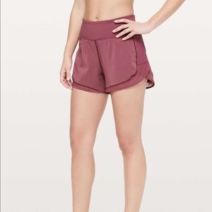 Lululemon Over & Above 4” Train Shorts Purple/Pink